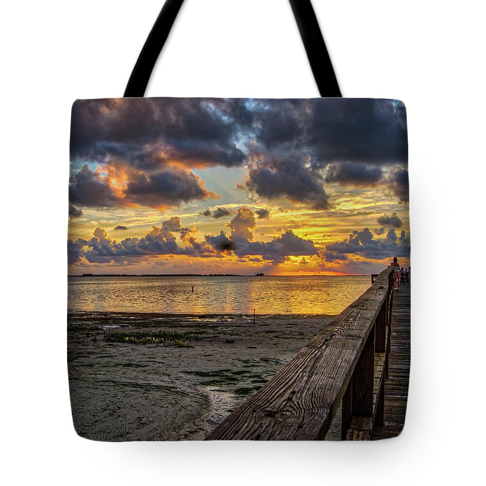 Crystal Beach Tote Bag featuring the photograph Sunset #7 by Jane Luxton