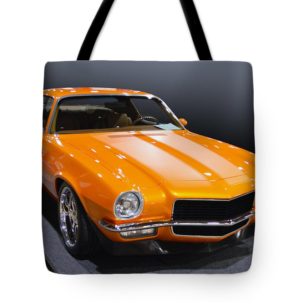 Chevrolet Tote Bag featuring the photograph 71 Camaro by Bill Dutting