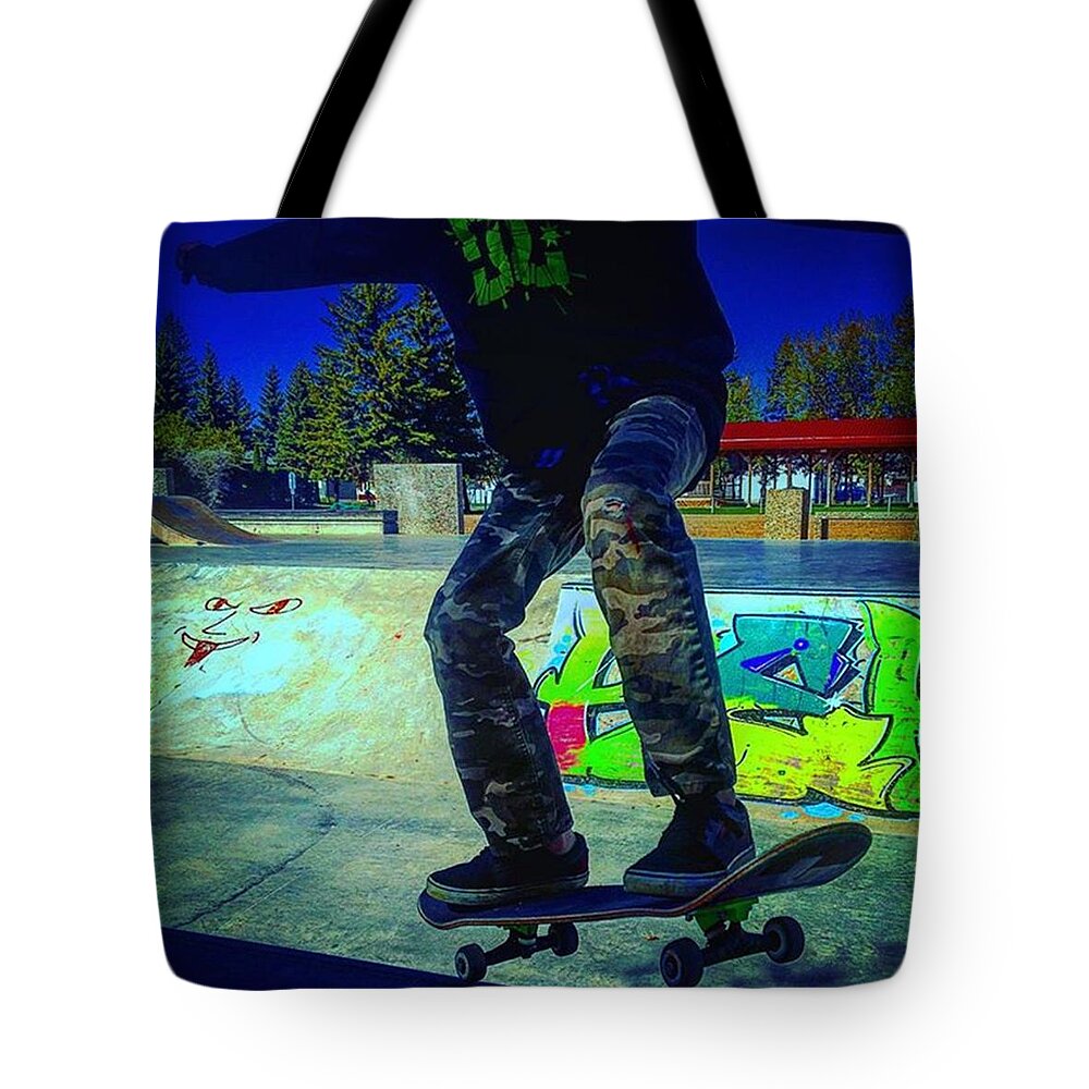 Beautiful Tote Bag featuring the photograph The Shred Kid by Shawn Gordon