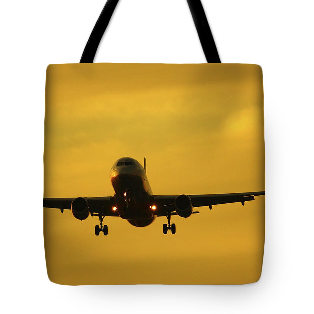 Airplane Tote Bag featuring the photograph Airplane/fukuoka,japan #8 by Tamkats Ry