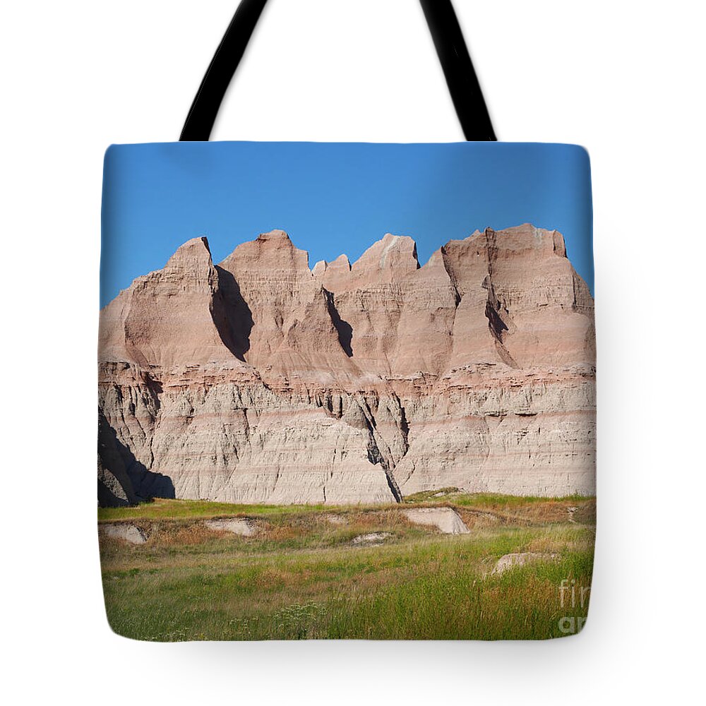 Vegetation Tote Bag featuring the photograph Badlands National Park South Dakota #8 by Louise Heusinkveld