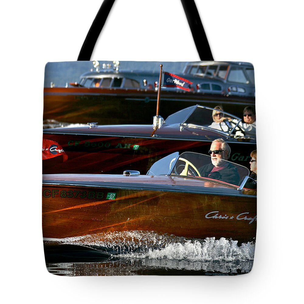Classic Tote Bag featuring the photograph Classic Wooden Runabouts #130 by Steven Lapkin
