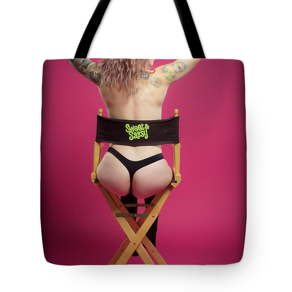 Implied Nude Tote Bag featuring the photograph Danni by La Bella Vita Boudoir
