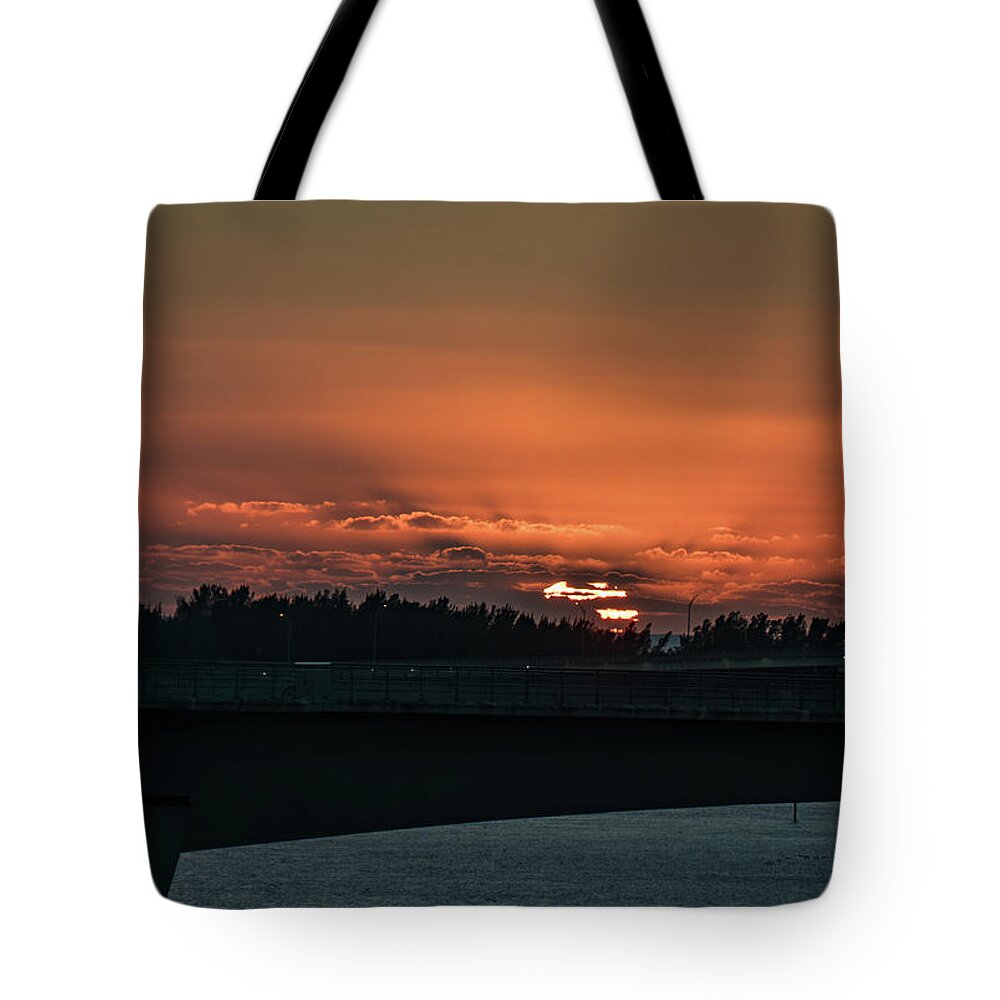 Clearwater Beach Tote Bag featuring the photograph Sunset #8 by Jane Luxton