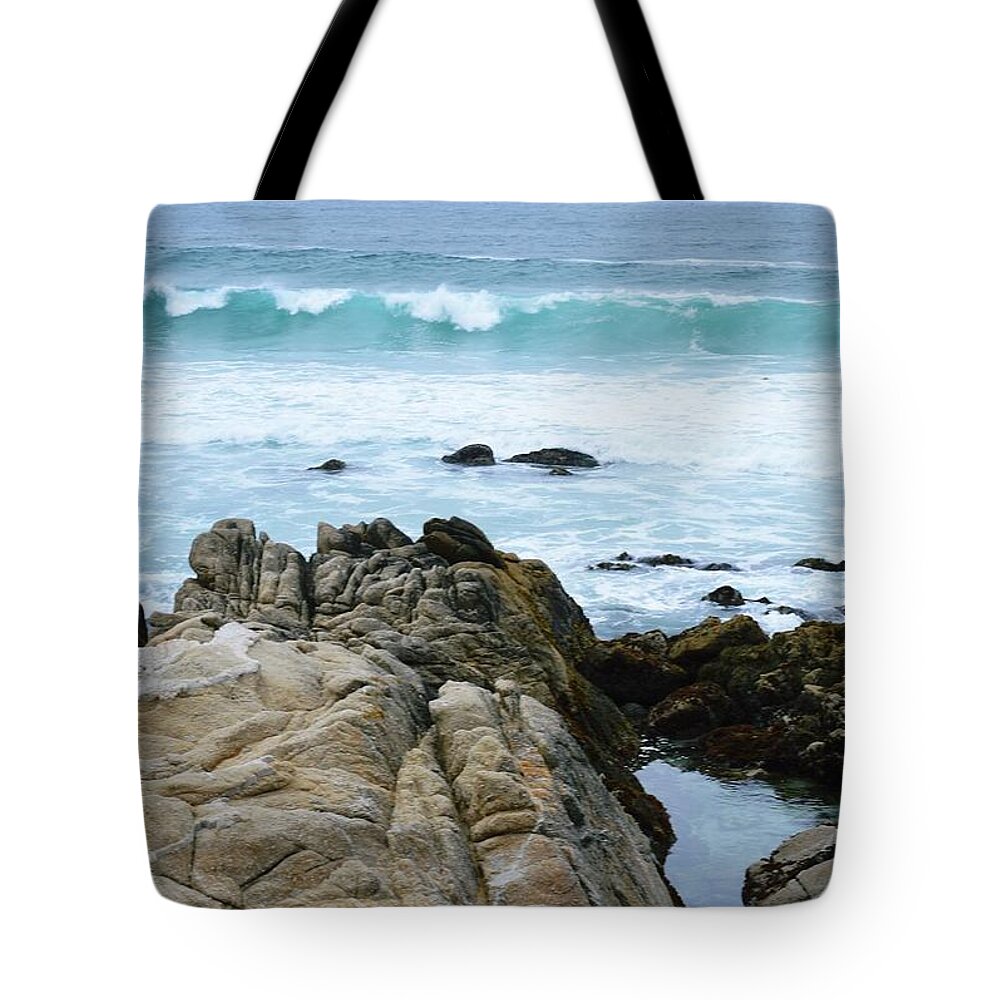 Landscape Tote Bag featuring the photograph On The Rocks #2 by Marian Jenkins