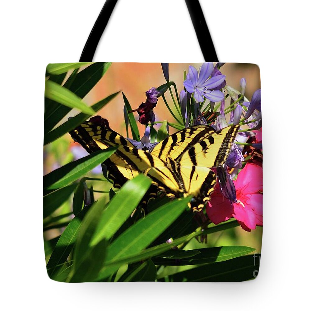 Butterfly Tote Bag featuring the photograph Butterfly #81 by Marc Bittan