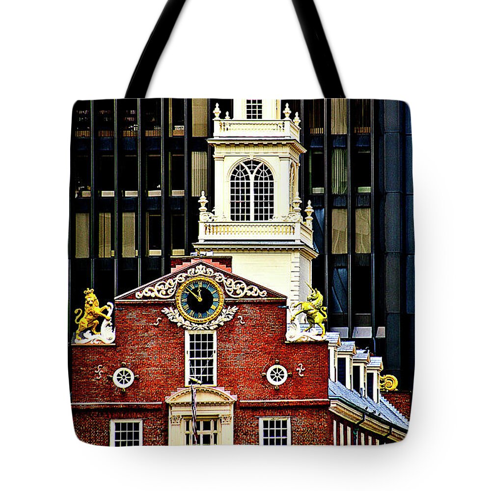 Boston Tote Bag featuring the photograph 8643a by Burney Lieberman