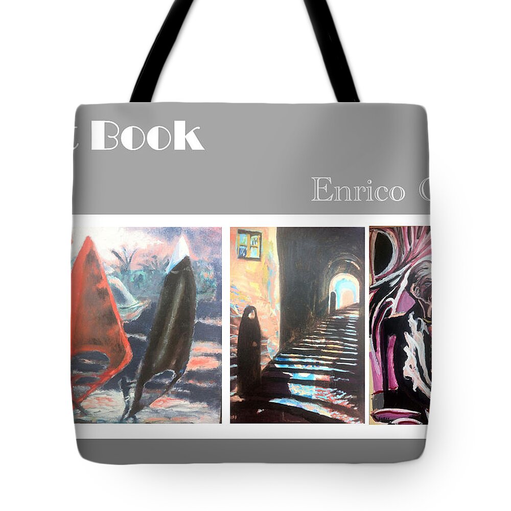 Windurfers Tote Bag featuring the painting Art Book by Enrico Garff
