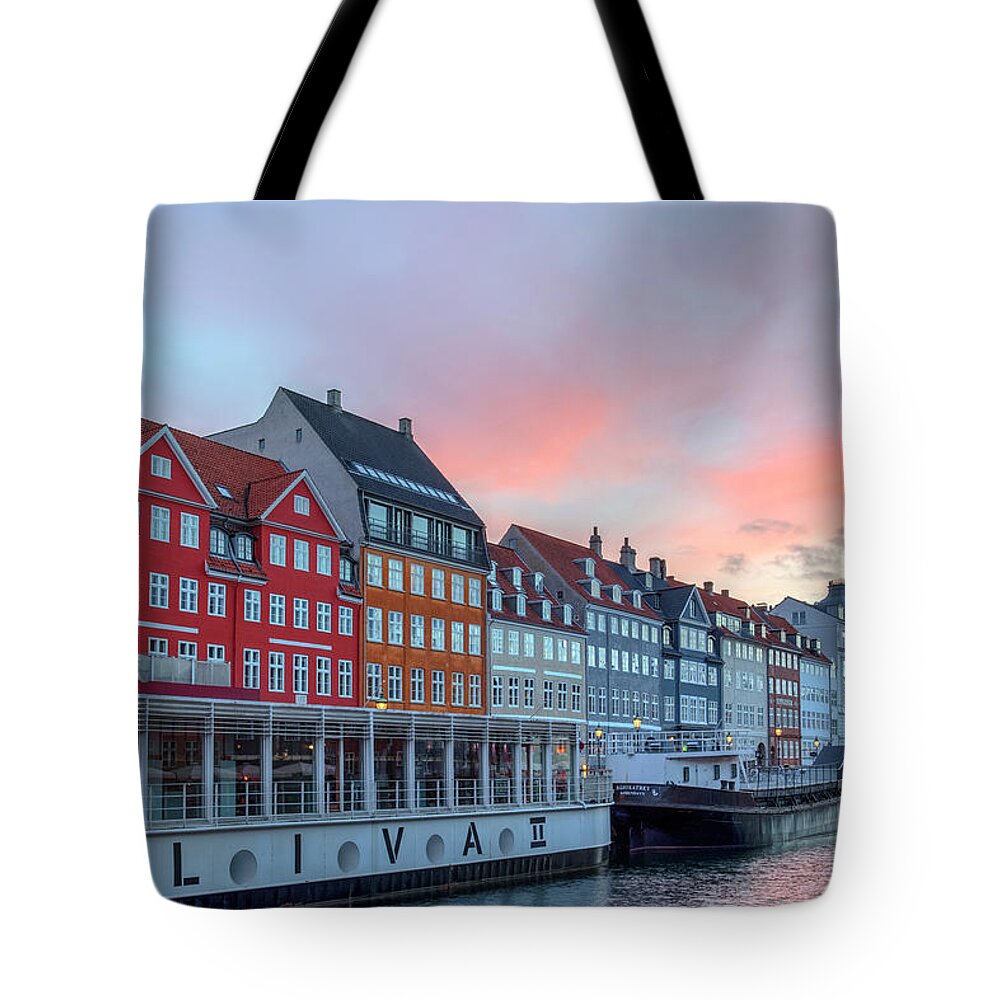 Nyhavn Tote Bag featuring the photograph Copenhagen - Denmark #9 by Joana Kruse