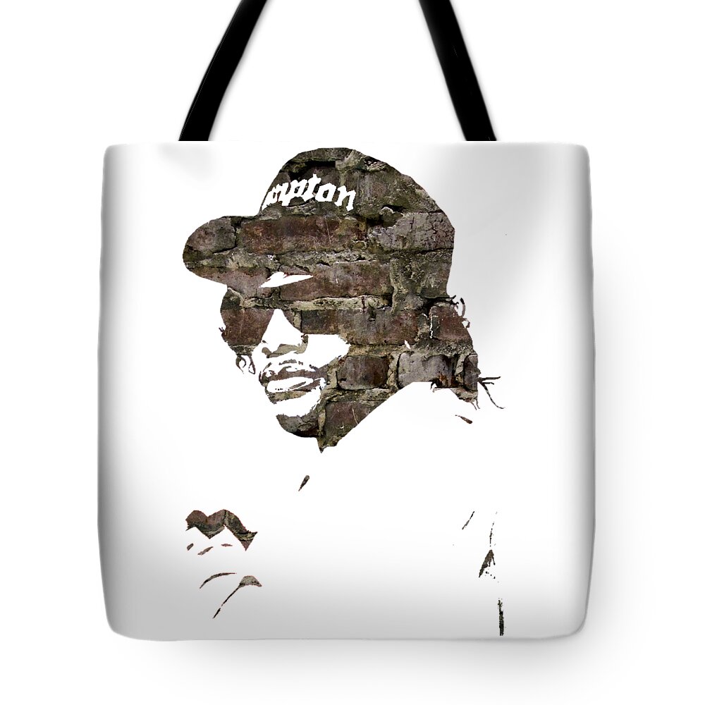 Eazy E Tote Bag featuring the mixed media Eazy E Straight Outta Compton #8 by Marvin Blaine