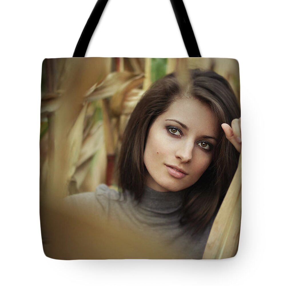 Model Tote Bag featuring the photograph Model #9 by Jackie Russo