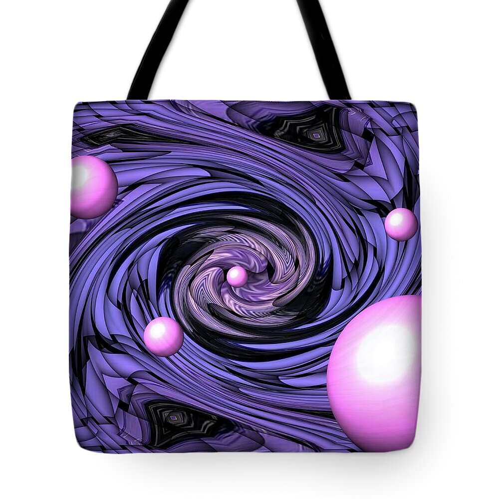  Tote Bag featuring the digital art Abstract #98 by Belinda Cox