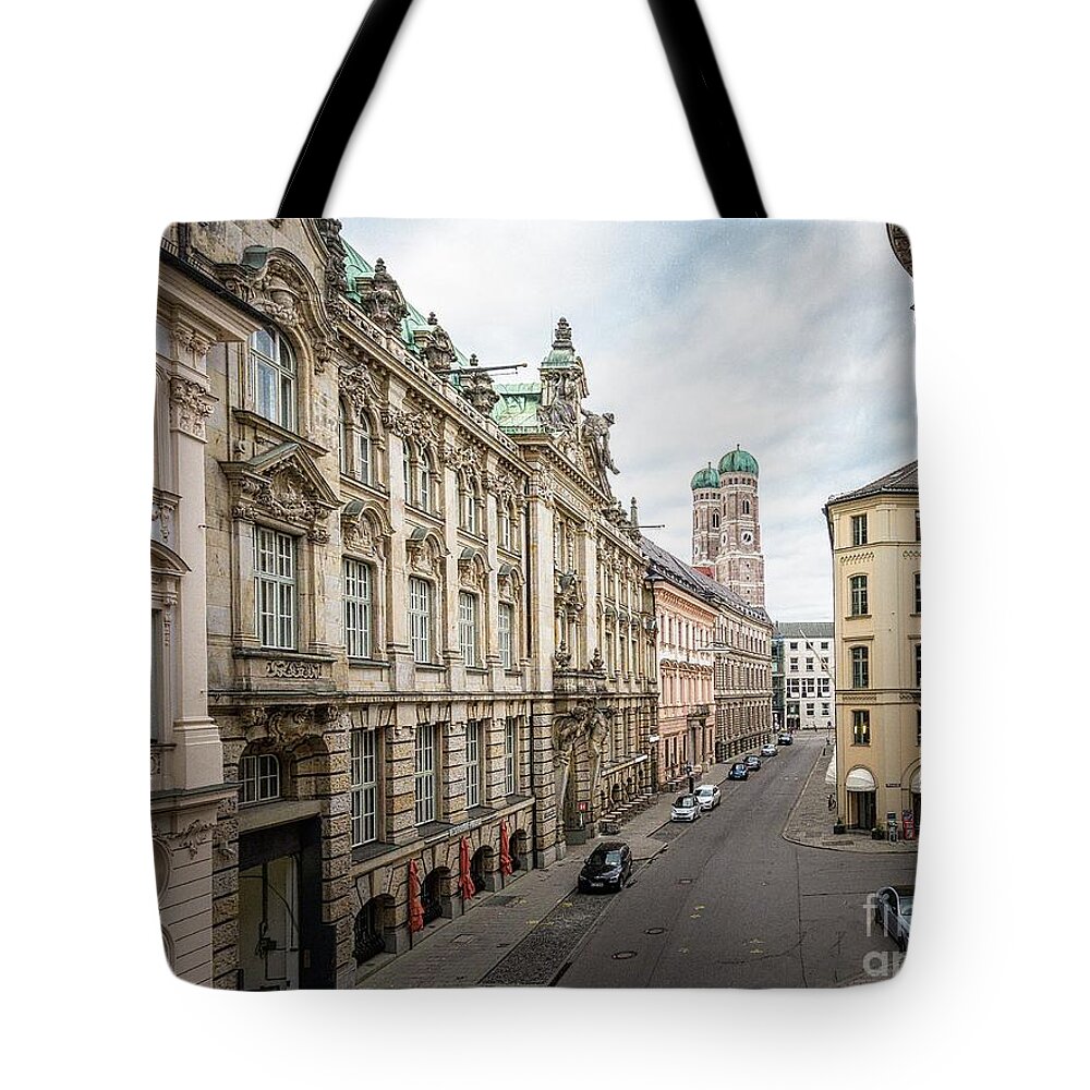 Bavaria Tote Bag featuring the photograph A beautiful look at the Frauenkirche by Hannes Cmarits