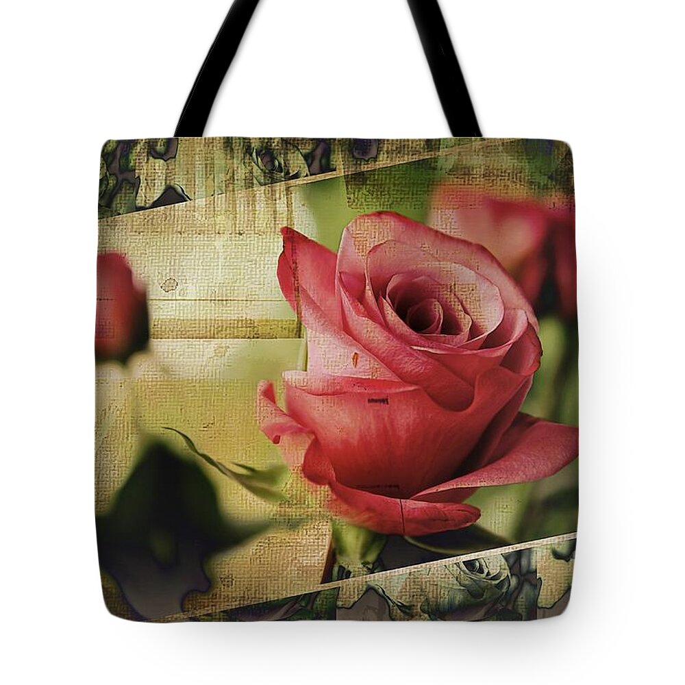 Rose Tote Bag featuring the photograph A Boxed Beauty by Clare Bevan
