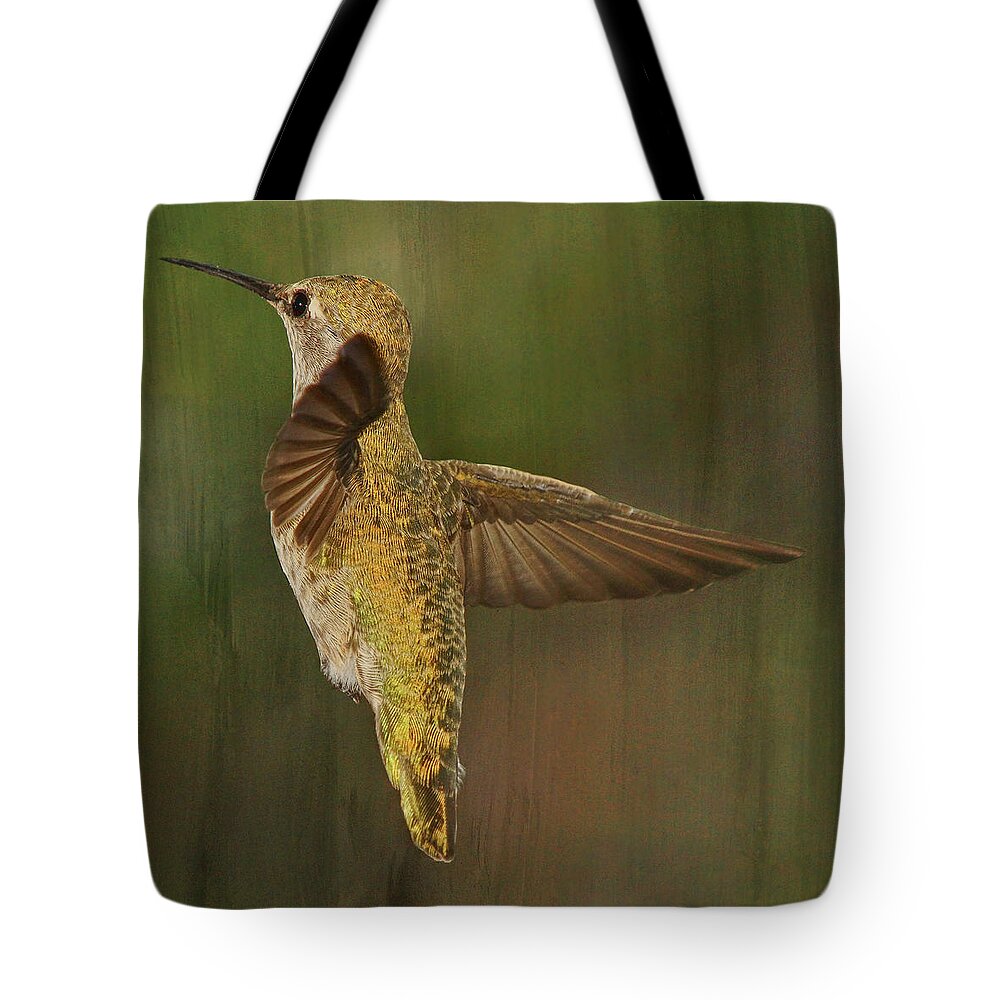 Hummingbird Tote Bag featuring the photograph A Change of Direction by Theo O'Connor