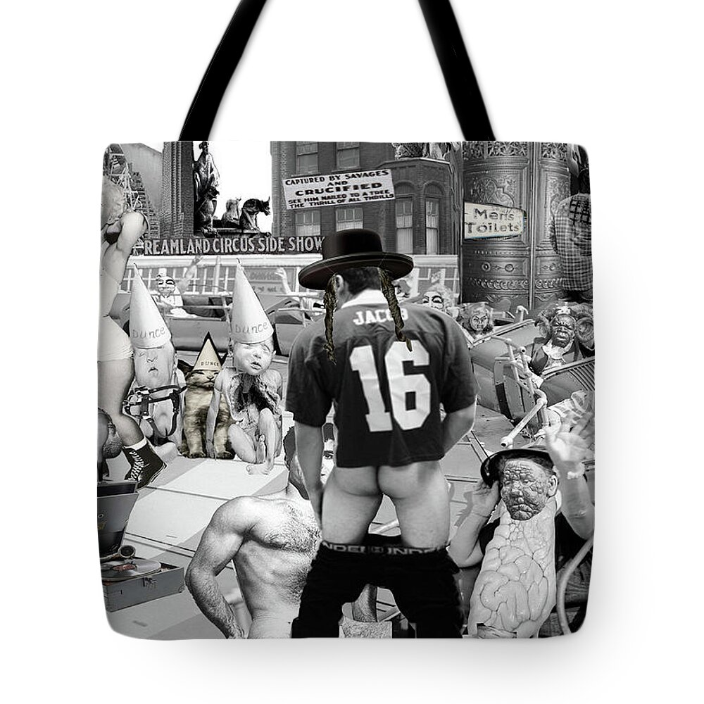 Coney Island Tote Bag featuring the digital art A Coney Island Of The Mind, Baby by Doug Duffey