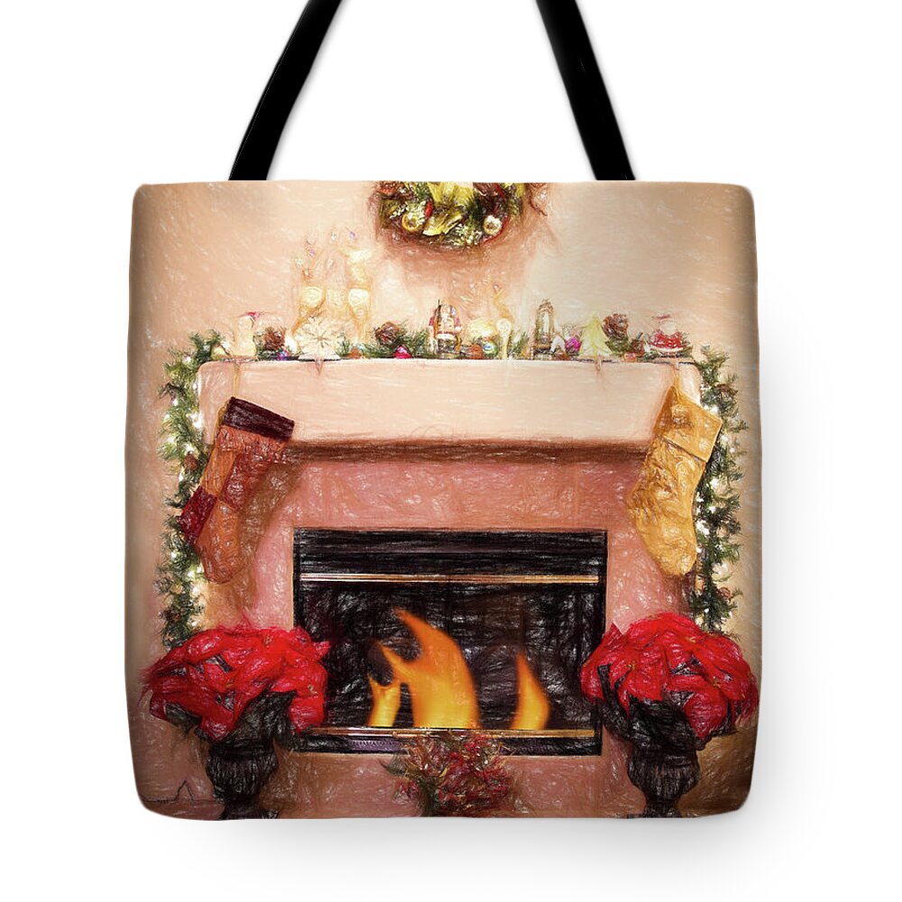 Fire Tote Bag featuring the photograph A Cozy Fire by Will Wagner