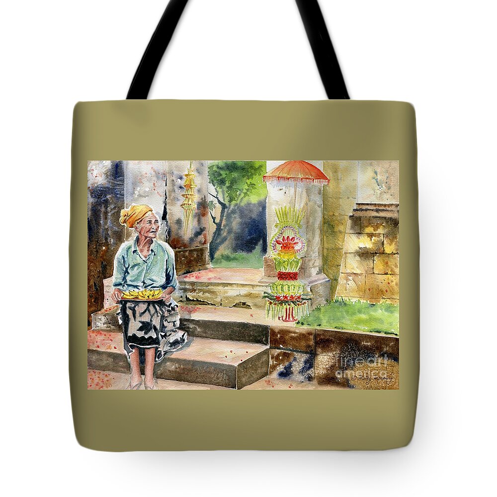 A Day In A Life Tote Bag featuring the painting A Day In A Life by Melly Terpening