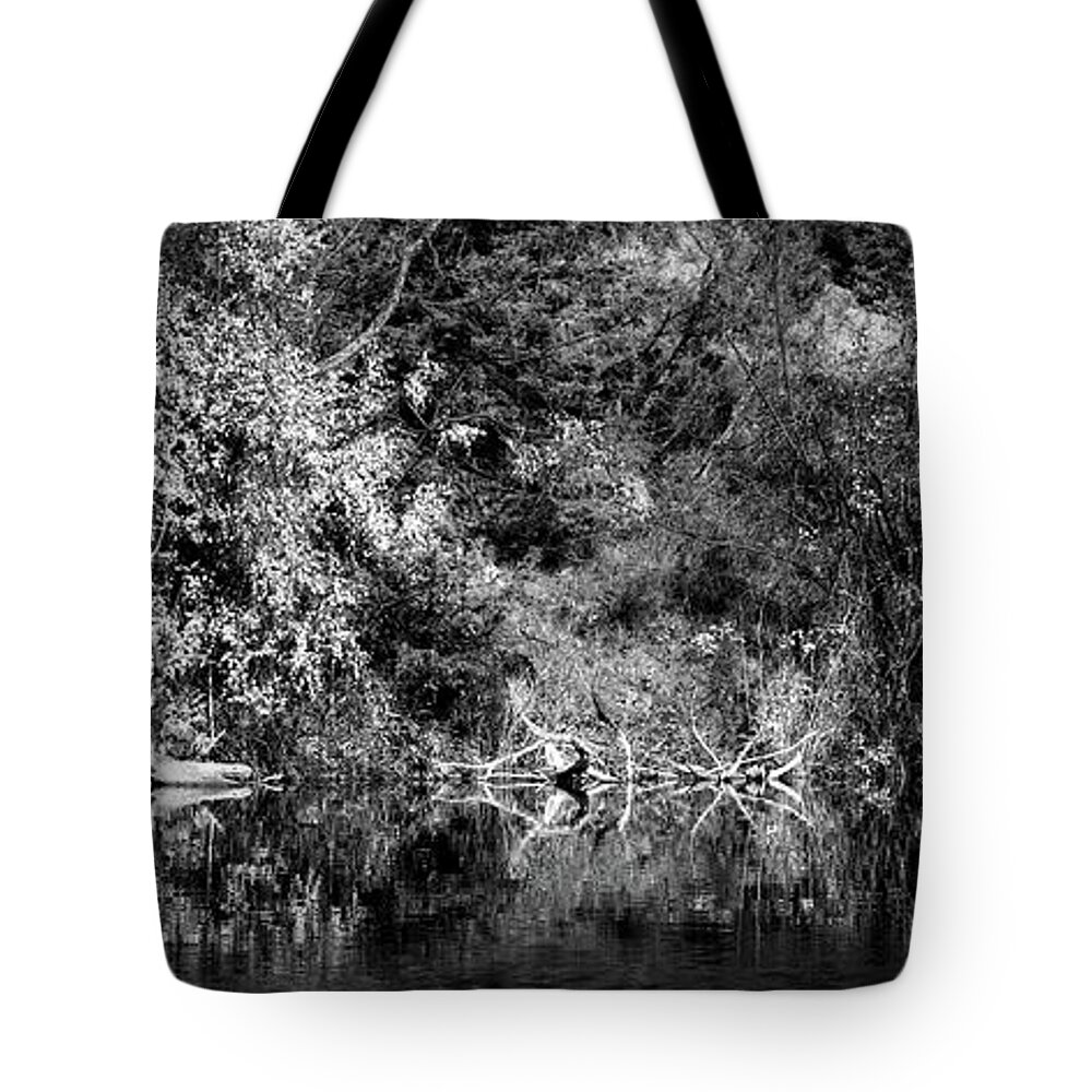 Landscape Tote Bag featuring the photograph A Fine Line by Allan Van Gasbeck