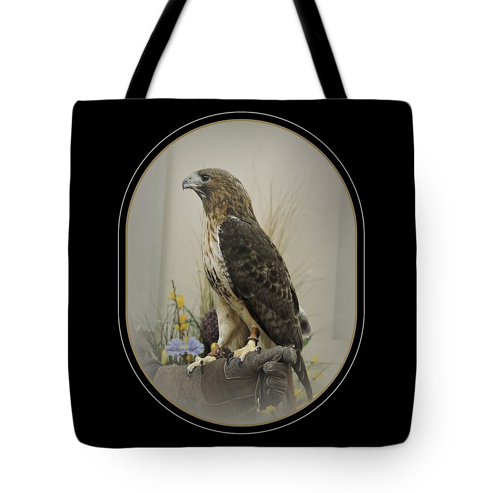Hawk Tote Bag featuring the photograph A Friend by Jodie Marie Anne Richardson Traugott     aka jm-ART