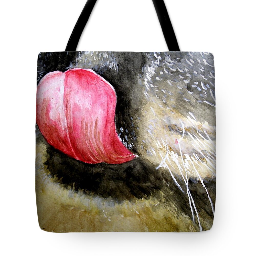 Cat Tote Bag featuring the painting A Good Lick by Carol Grimes