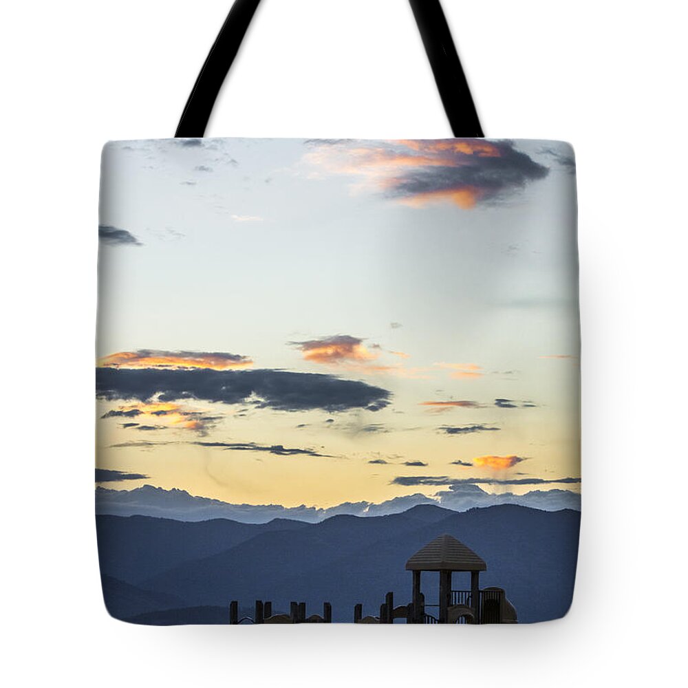 Playground Tote Bag featuring the photograph A Great Day for the Beach by Albert Seger