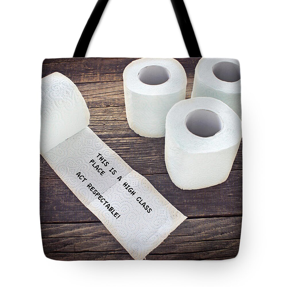 Outhouses Tote Bag featuring the photograph A High Class Place by Gene Parks