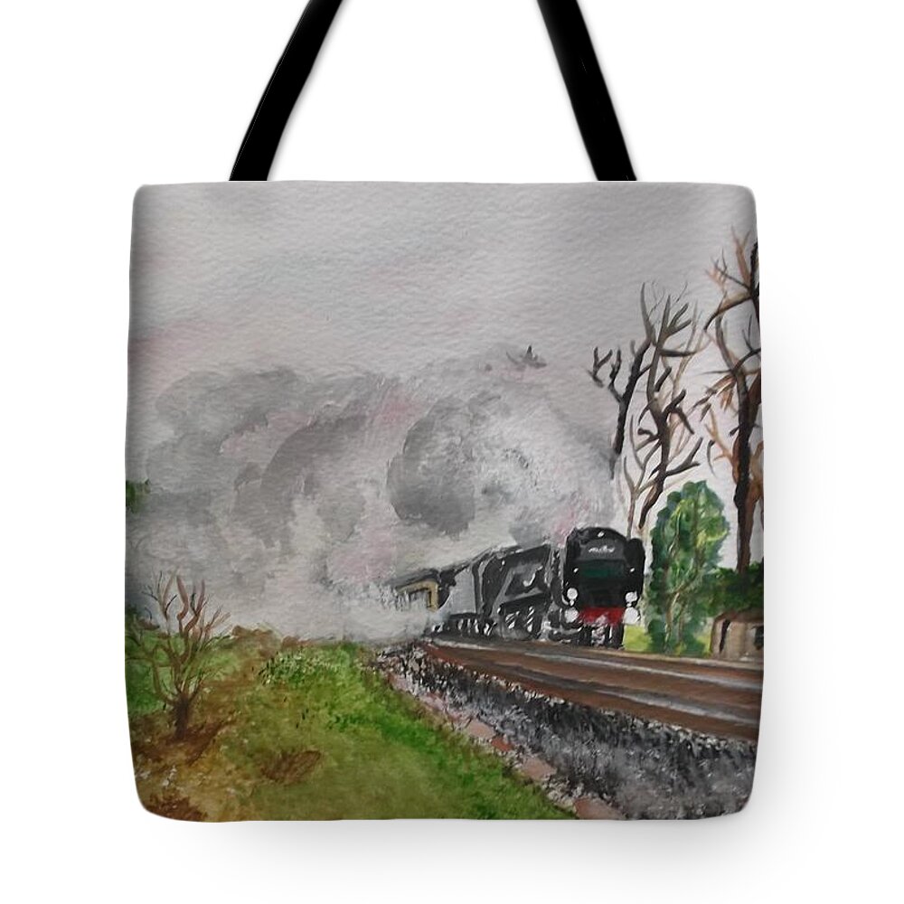 Countryside Tote Bag featuring the painting A little bit country a little bit R and R by Carole Robins