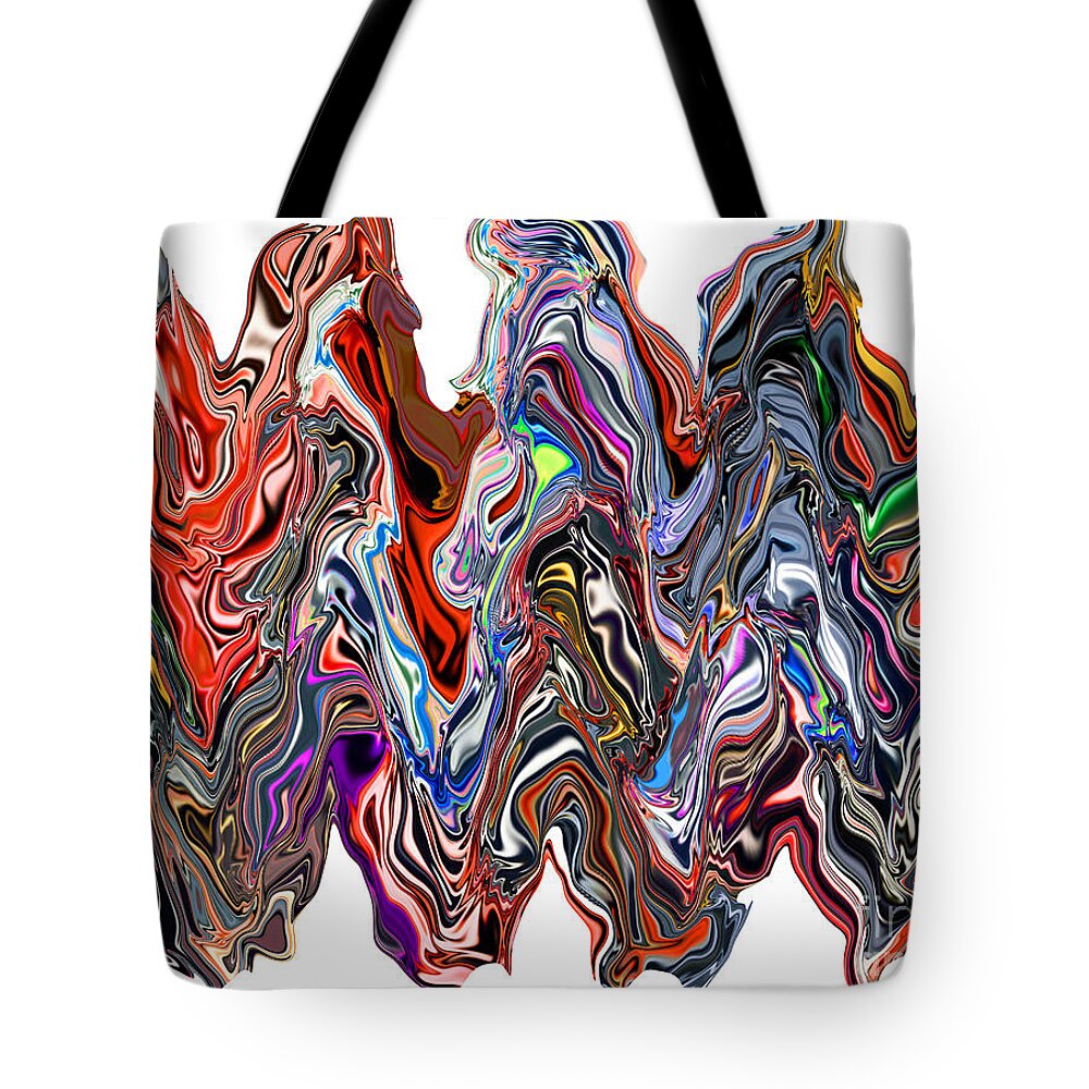Motion Tote Bag featuring the digital art A Little Bit of This and a Little Bit of That by Jim Fitzpatrick