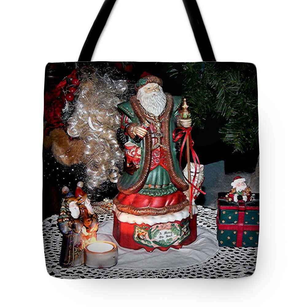Christmas Tote Bag featuring the photograph A Merry Old Soul by Wild Thing