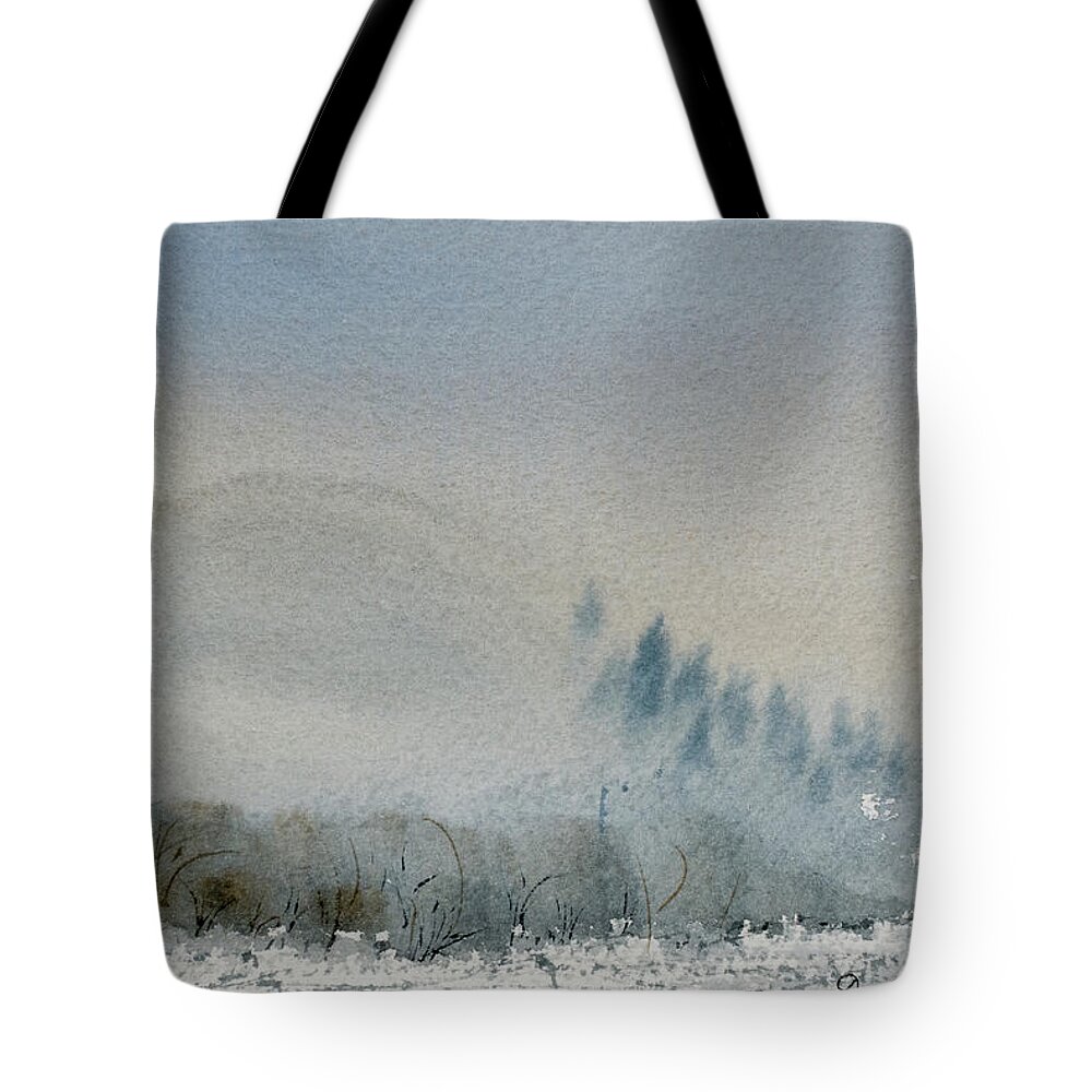 Australia Tote Bag featuring the painting A Misty Morning by Dorothy Darden