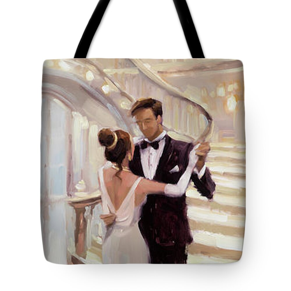 Romance Tote Bag featuring the painting A Moment in Time by Steve Henderson