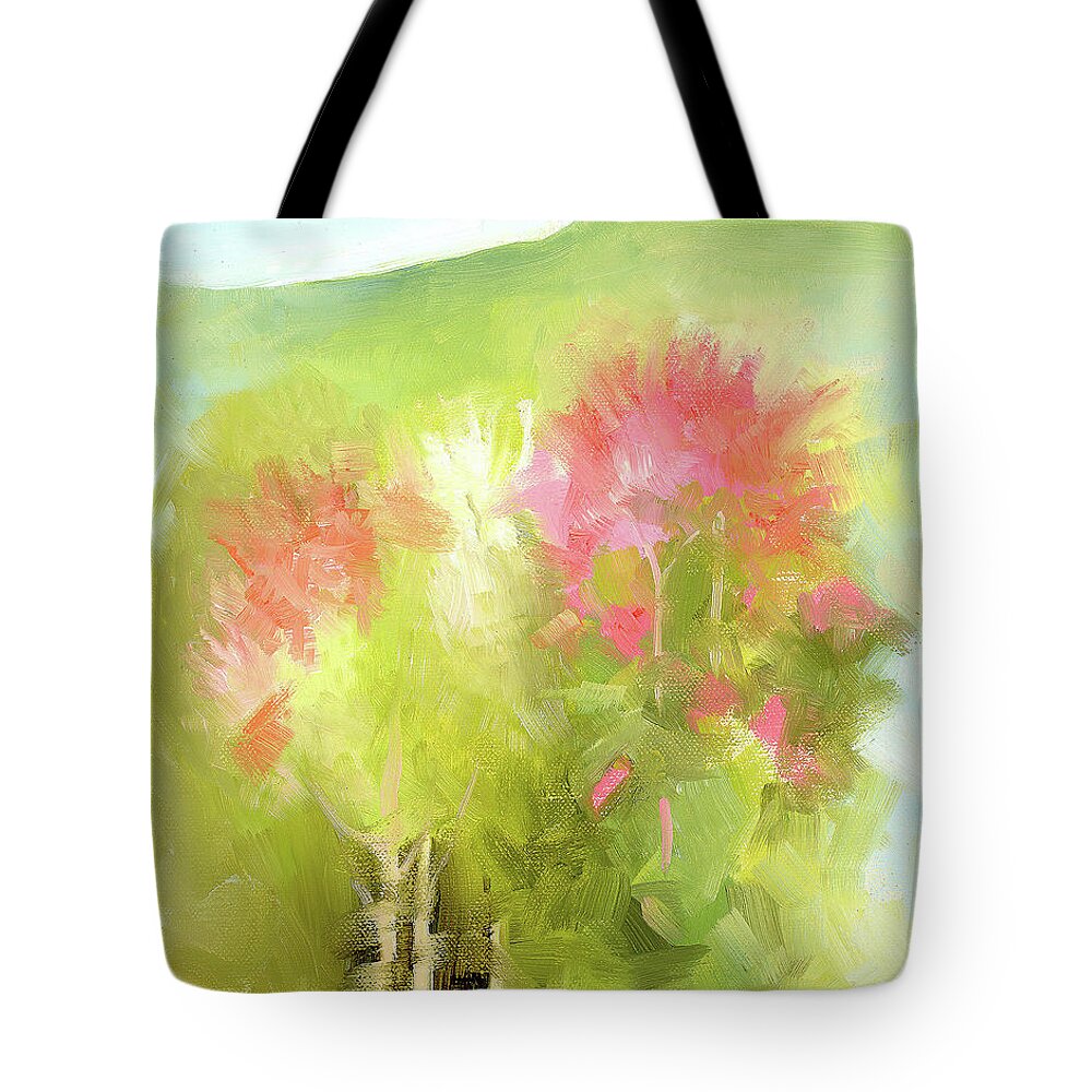 Nature Tote Bag featuring the painting A Mood of Good by Catherine Twomey