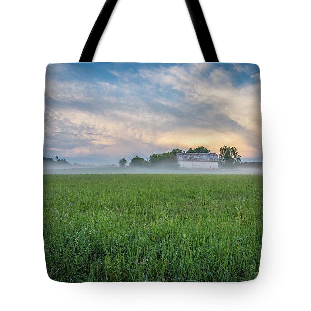 Storm Clouds Tote Bag featuring the photograph A Passing Spring Storm 2016-1 by Thomas Young