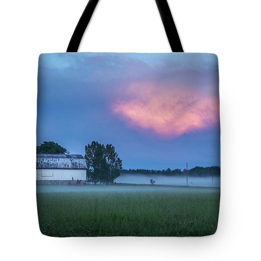 Storm Clouds Tote Bag featuring the photograph A Passing Spring Storm 2016-3 by Thomas Young