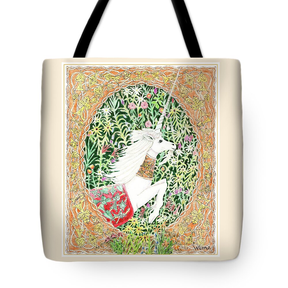 Lise Winne Tote Bag featuring the painting A Pawn Escapes limited edition by Lise Winne