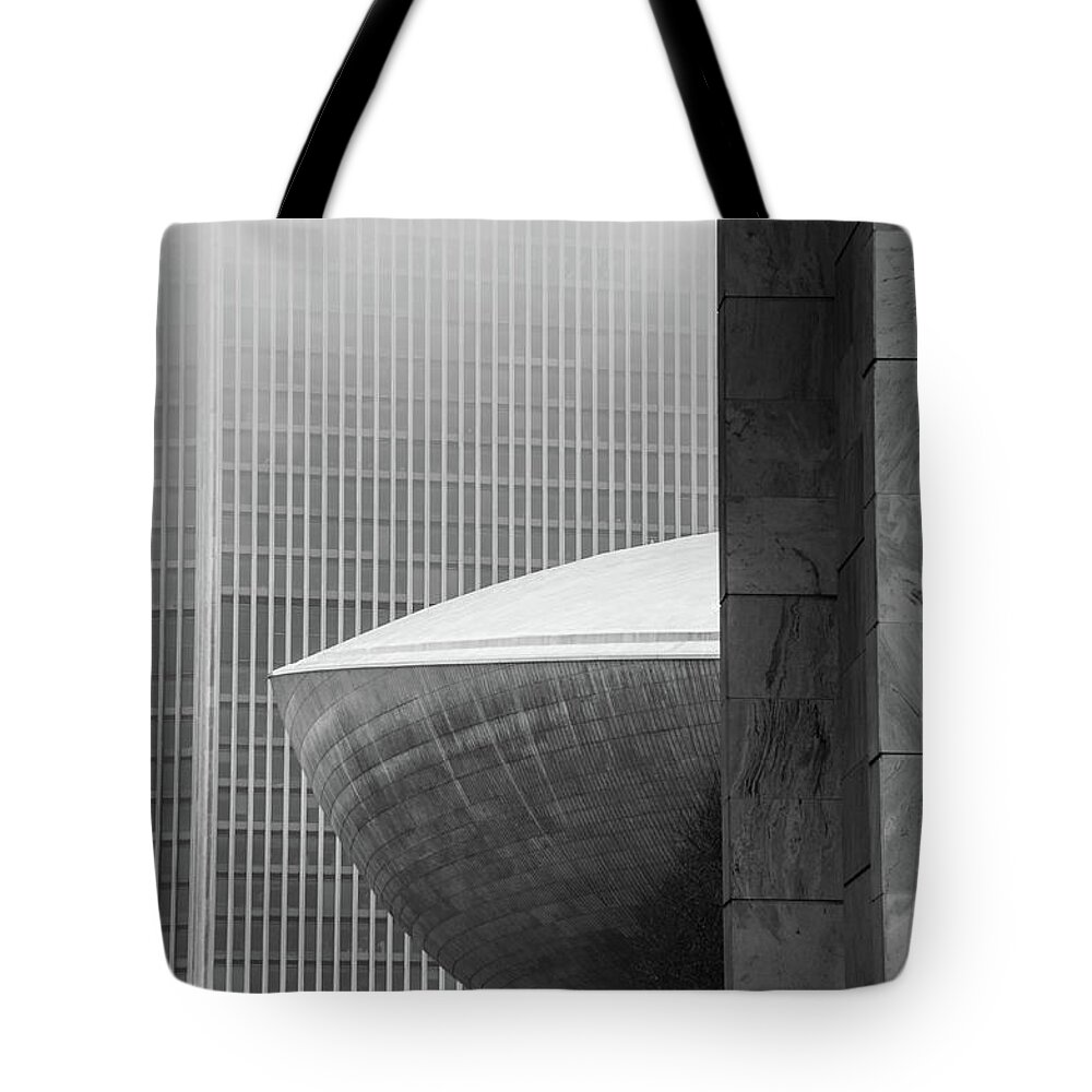 Albany Tote Bag featuring the photograph A Peek at the Egg by Neil Shapiro