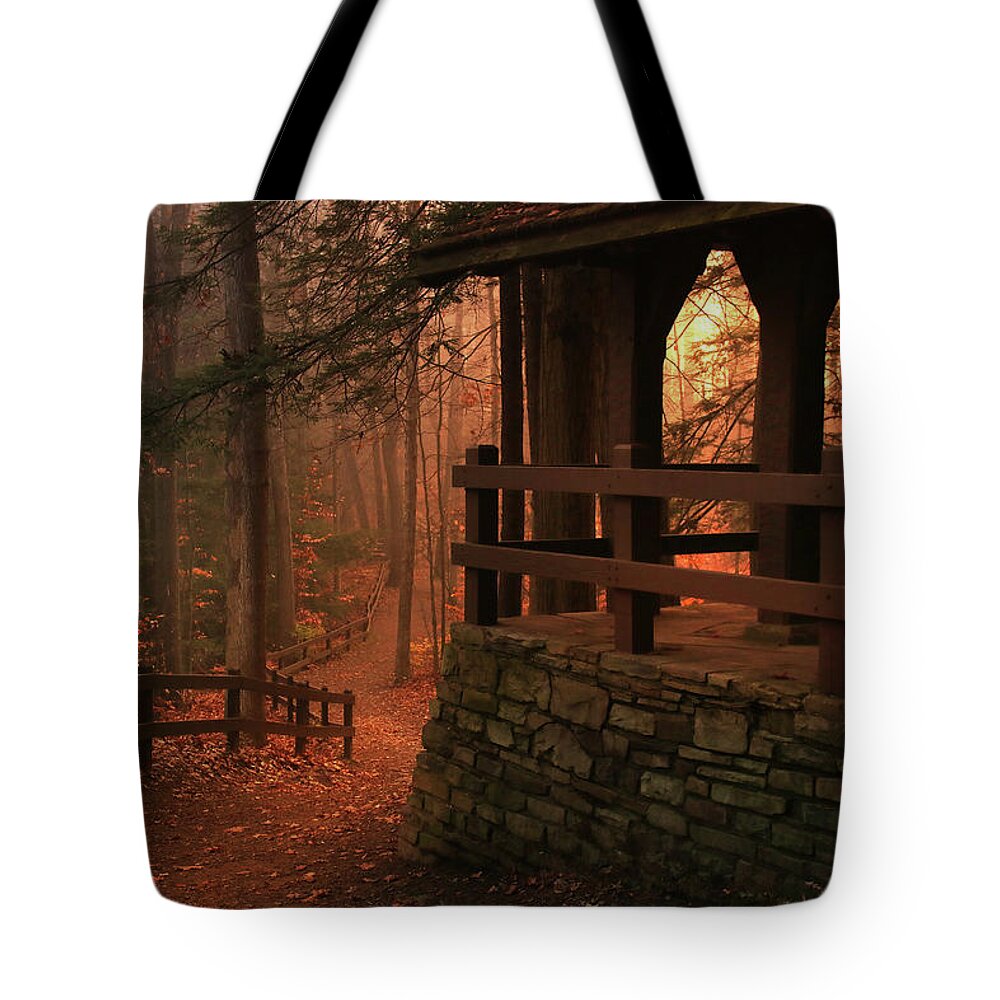 Pavillion Tote Bag featuring the photograph A Place to Think by Rob Blair