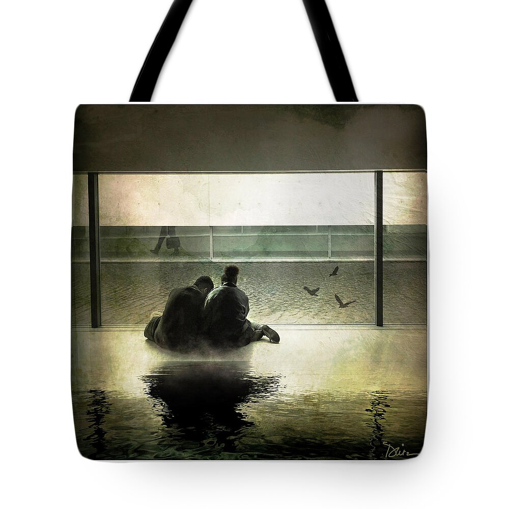 Water Tote Bag featuring the photograph A Private Moment by Peggy Dietz