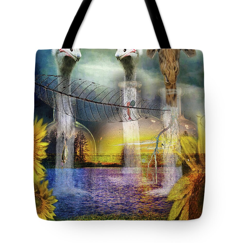 Photoshop Tote Bag featuring the digital art A season of waiting by Ricardo Dominguez