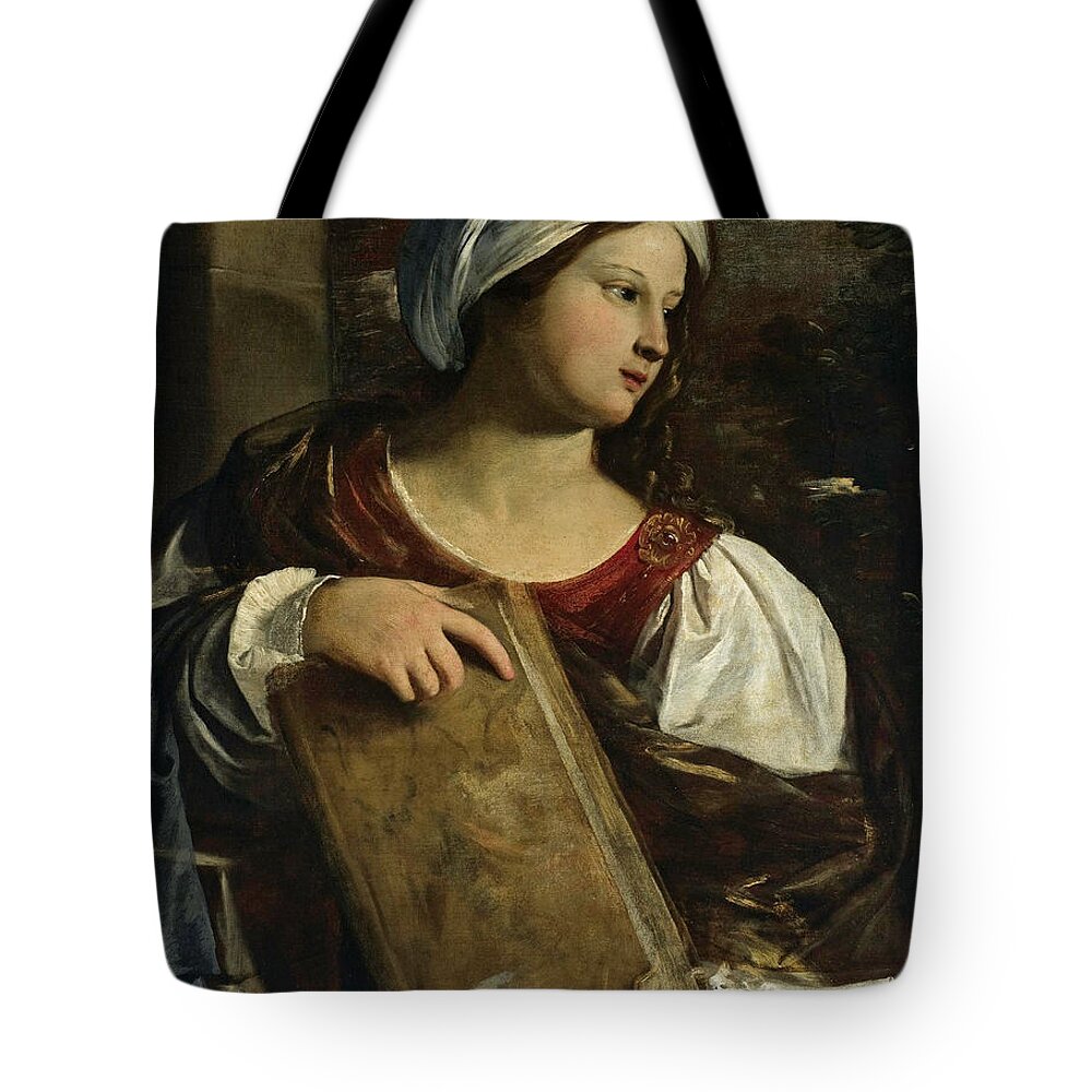 Pier Francesco Mola Tote Bag featuring the painting A Sibyl by Pier Francesco Mola