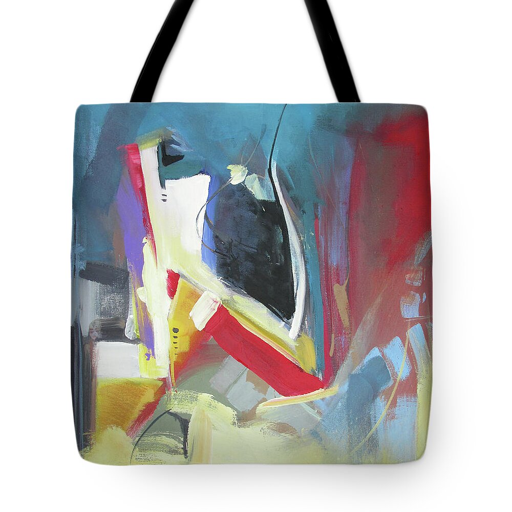 Abstract Tote Bag featuring the painting A single strand by John Gholson
