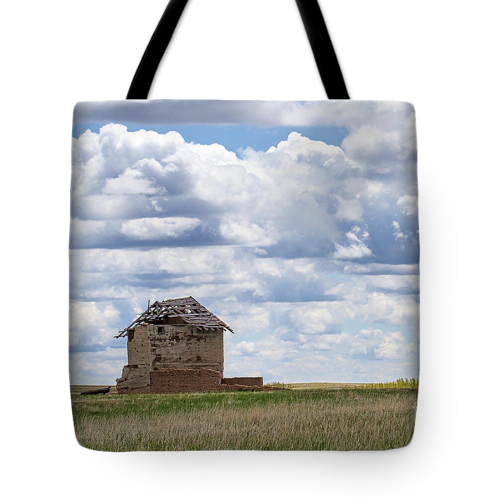 Colorado Plains Tote Bag featuring the photograph A Solitary Existance by Jim Garrison