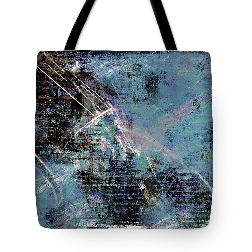 Abstract Tote Bag featuring the digital art A Song Of Spring by Art Di