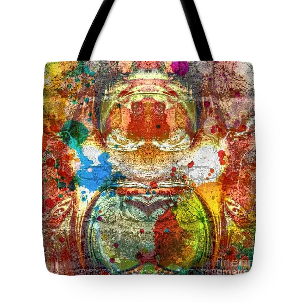 Photographic Art Tote Bag featuring the photograph A Spattering of Color by Kathie Chicoine