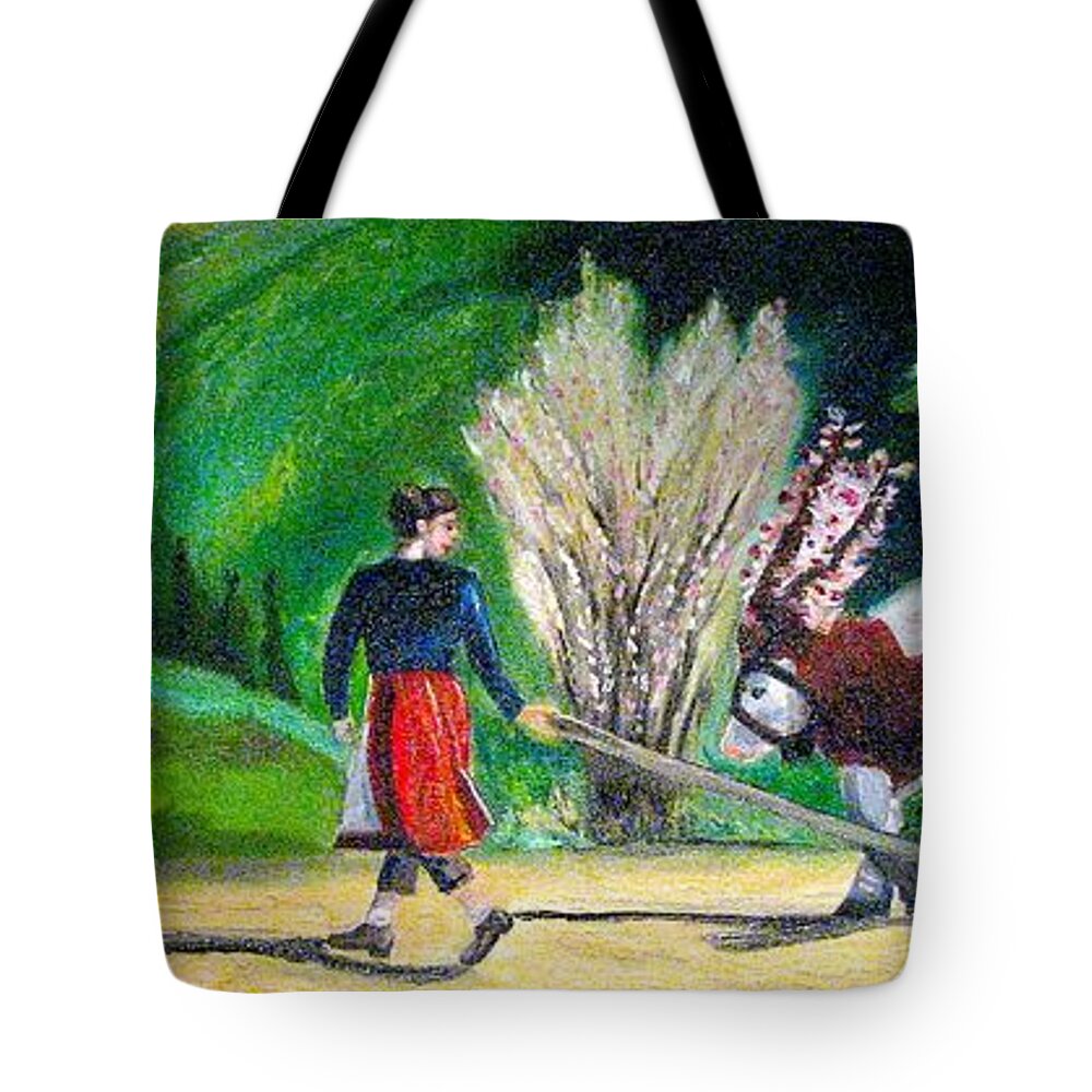 European Tote Bag featuring the painting Swiss Girl by Patricia Arroyo