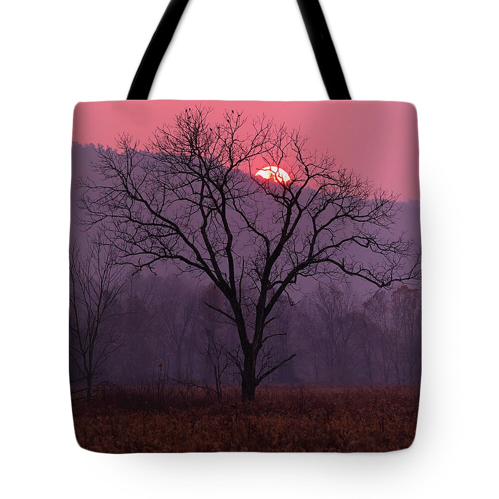 Sunset Tote Bag featuring the photograph A Tennessee Sunset by Duane Cross