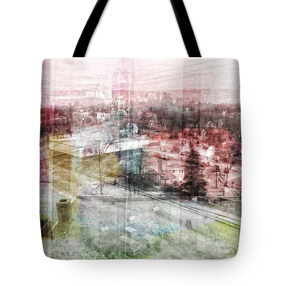 Donna's Painting Class Tote Bag featuring the photograph A View From NE Minneapolis  by Susan Stone