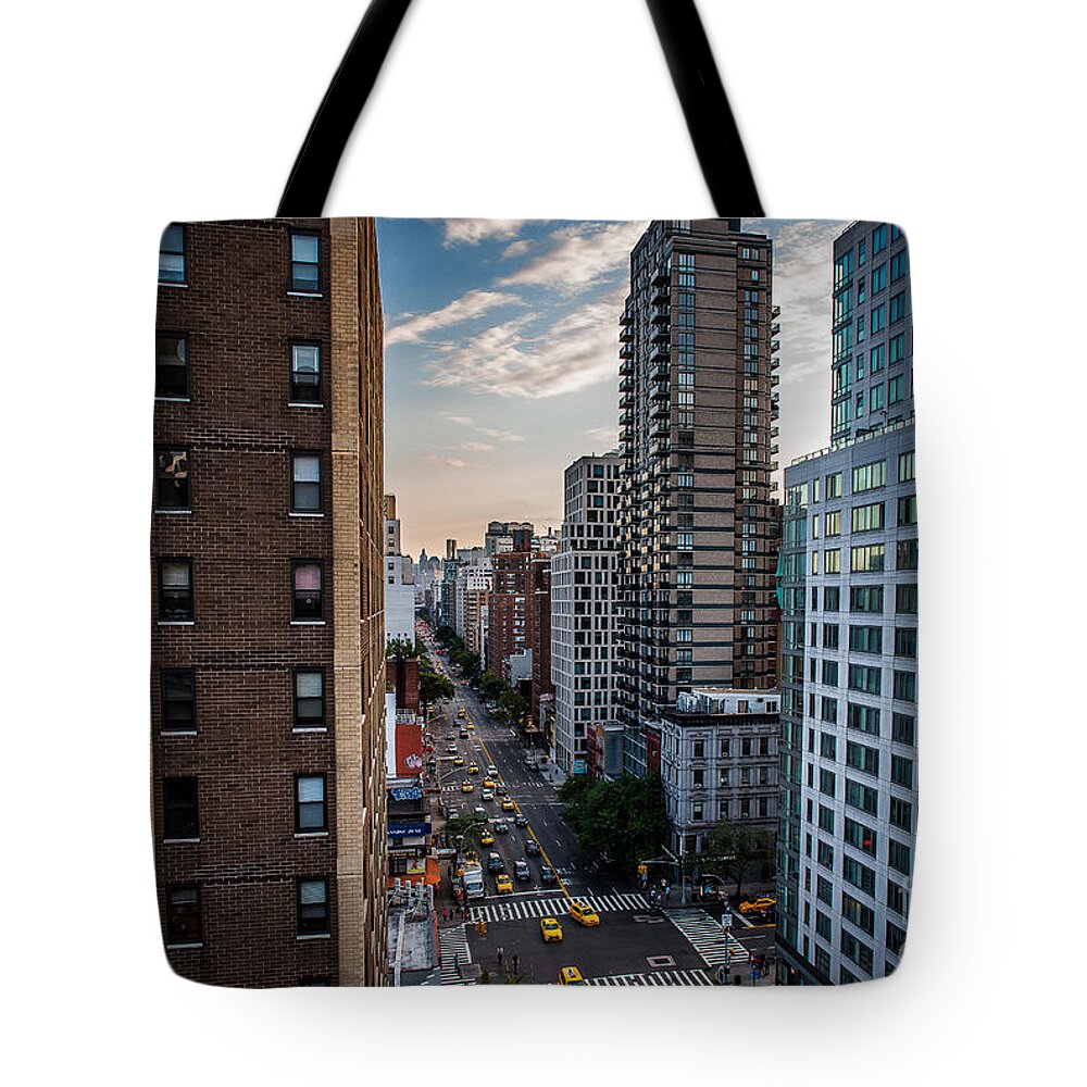 Flatiron Building Tote Bag featuring the photograph A View of Manhattan by Alissa Beth Photography