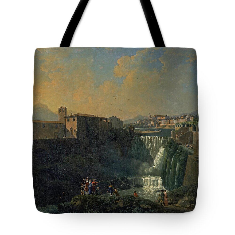 Thomas Patch Tote Bag featuring the painting A View of Tivoli by Thomas Patch